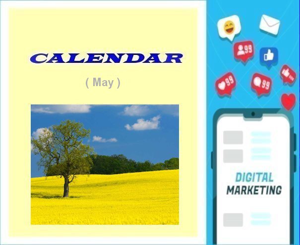 Calendario Digital Marketing Maggio