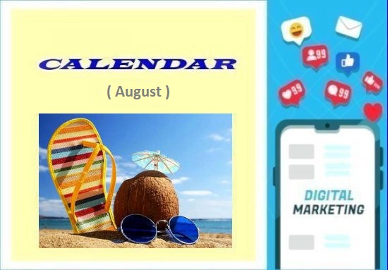 Calendario Digital Marketing Agosto