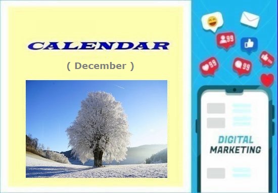 Calendario Digital Marketing Dicembre