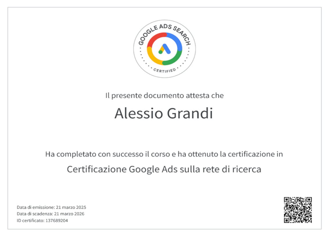 Google Ads Pubblicità Reti di Ricerca
